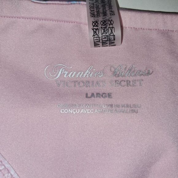 Frankies Bikinis By Victoria's Secret Yara Bikini Bottom Pink Paisley Size L New - Picture 6 of 14